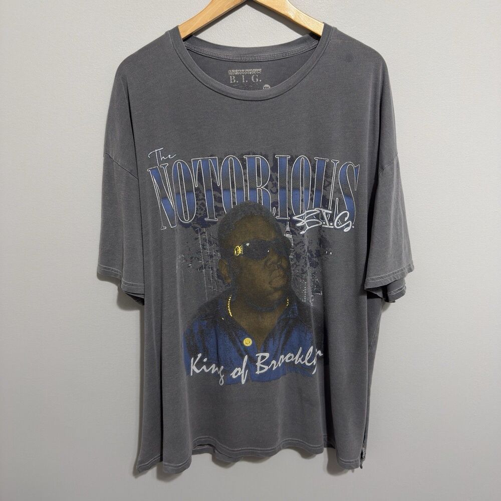 The Notorious B.I.G. Biggie Smalls Tour T-Shirt 2XL Acid Wash VTG Style